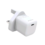 CELLY ULTRACOMPACT CARICABATTERIE DA RETE USB-C 20 W CON SPINA UK INGLESE BIANCO