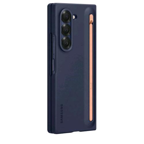 SAMSUNG GALAXY Z FOLD6 S PEN CASE CUSTODIA CON S PEN INTEGRATA DESIGN SOTTILE NAVY BLU