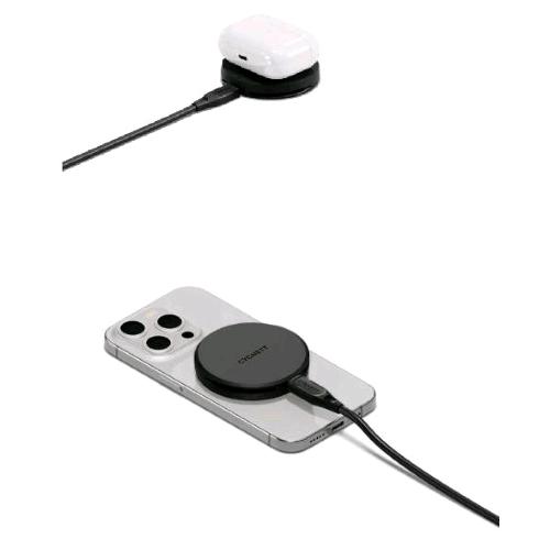 CYGNETT QI2 CHARGEPUCK CARICABATTERIE WIRELESS Qi2 DA 15 W USB-C NERO