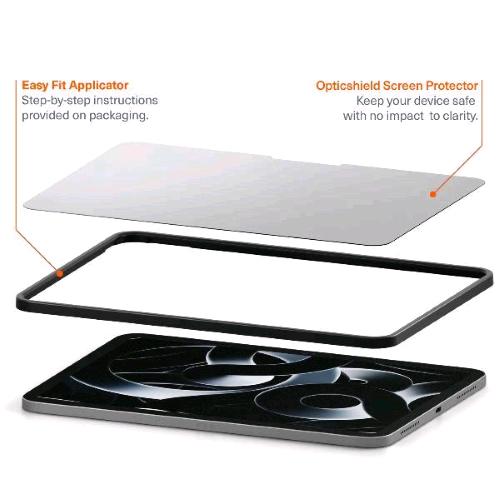 CYGNETT OPTICSHIELD APPLE iPAD PRO 13" M4 Gen7 PROTEGGI SCHERMO IN VETRO TEMPERATO CON APPLICATORE