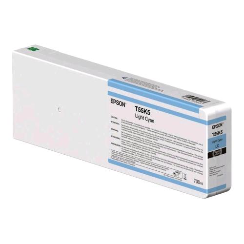 EPSON T55K5 CARTUCCIA INCHIOSTRO CIANO CHIARO 700 ML PER SURECOLOR SC-P6000, SC-P7000, SC-P7000V, SC-P8000, SC-P9000, SC-P9000V