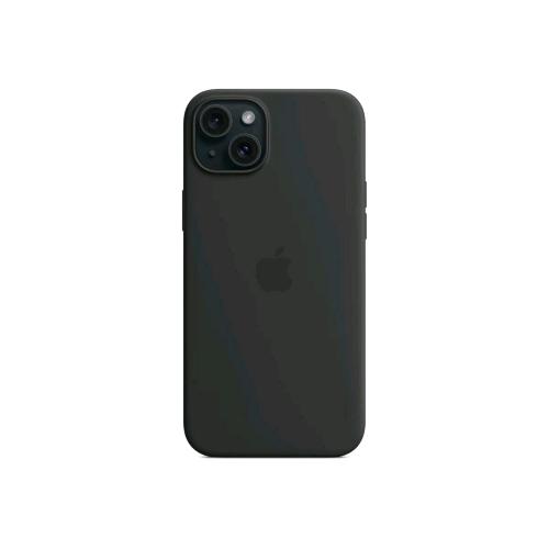 APPLE iPHONE 15 PLUS SILICONE CASE COVER MagSafe IN SILICONE NERO