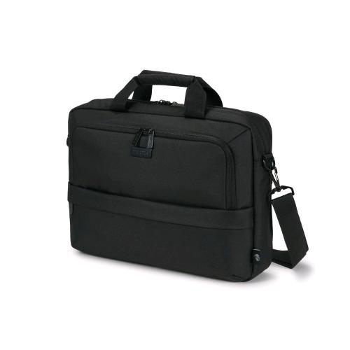 DICOTA ECO CORE BORSA PER NOTEBOOK DA 14.1" IN PET SCOMPARTO ANTERIORE CON TASCHE TASCA CON ZIP CON BLOCCO RFID TRACOLLA IMBOTTITA NERO