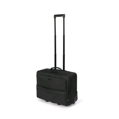 DICOTA ECO MULT CORE TROLLEY PER NOTEBOOK DA 17.3" IN PET 2 SCOMPARTI MANIGLIA TELESCOPICA NERO