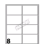 MARKIN ETICHETTE ADESIVE 56X34 mm BIANCO CONF 80 Pz.