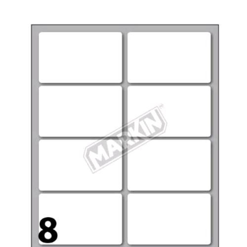 MARKIN ETICHETTE ADESIVE 56X34 mm BIANCO CONF 80 Pz.