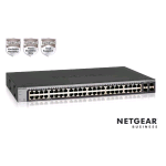 NETGEAR GS748T-600EUS SWITCH 48 PORTE GIGABIT - 2 PORTE 1GB SFP DEDICATE -2 PORTE 1GB CONDIVISE