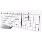 TRUST ODY II SET TASTIERA E MOUSE WIRELESS SILENZIOSI ITALIANO QWERTY TASTI A PROFILO RIBASSATO MOUSE 3 TASTI 800-1600 DPI UNICO RICEVITORE USB RESISTENTE AGLI SVERSAMENTI BIANCO