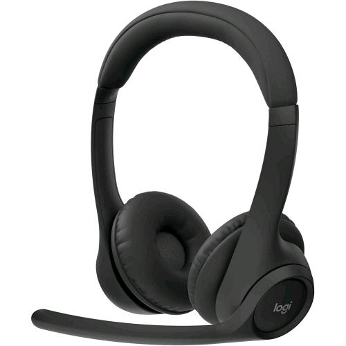 LOGITECH ZONE 305 CUFFIE CON MICROFONO PROFESSIONALI BLUETOOTH 5.3 PER GOOGLE MEET, GOOGLE VOICE, ZOOM, COMPATIBILE CON WINDOWS, MAC, CHROME, LINUX, IOS, IPADOS, ANDROID UC W/RECEIVER MIDNIGHT BLACK 