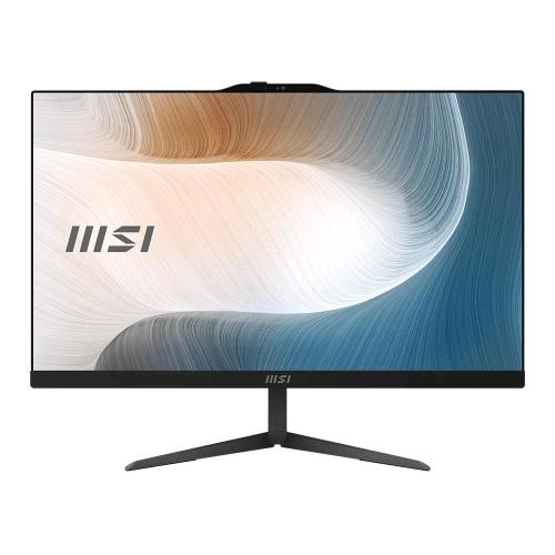 MSI MODERN AM242 1M-1238IT ALL IN ONE 23.8" INTEL CORE 5 120U RAM 16GB-SSD 512GB NVMe-IRIS Xe GRAPHICS-WEB CAM-WI-FI 6 + GIGABIT LAN WIN 11 PROF TASTIERA MOUSE NERO