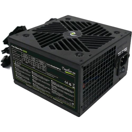 TECNOWARE FREE SILENT PRO 650 ALIMENTATORE 650 W FAN 12cm  4 x SATA 2 x MOLEX TOGHETER ON NERO