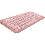 LOGITECH PEBBLE KEYS 2 K380s TASTIERA WIRELESS ULTRA COMPATTA RF + BLUETOOTH MULTIDISPOSITVO QWERTY ROSA