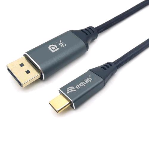 EQUIP CAVO PREMIUM INTRECCIATO DA USB-C A DISPLAYPORT 8K/60Hz MASCHIO-MASCHIO THUNDERBOLT 3 1 MT 