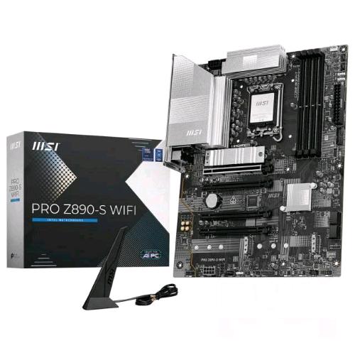 MSI PRO Z890-S WI-FI 7 INTEL Z890 ATX - 4 x DDR5 3 x M.2 - 4 x SATA III SOKET1851 HDMI/DISPLAYPORT 