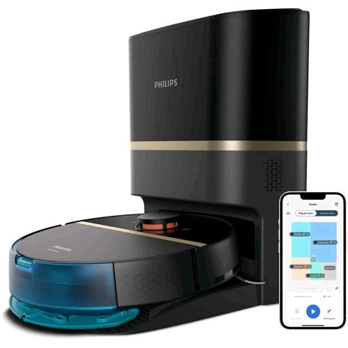 PHILIPS HOMERUN SERIE 7000 XU7100 ROBOT ASPIRAPOLVERE 5000 Pa ASPIRA E LAVA CON SVUOTAMENTO AUTOMATICO WI-FI
