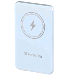 VERBATIM MAGNETIC WIRELESS POWER BANK 5.000mAh RICARICA WIRELESS MAGNETICA 15 W PD 20 W AZZURRO BLU