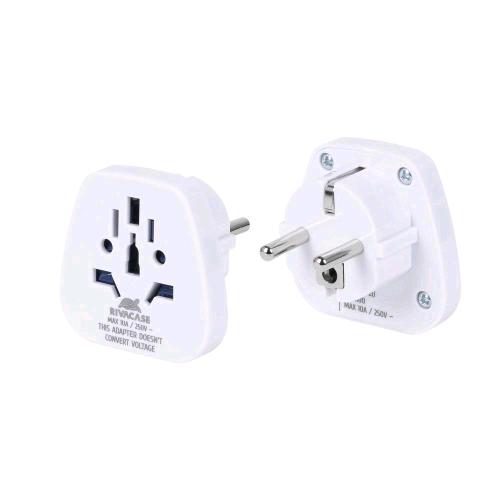 RIVACASE PS4100 ADATTATORE DA VIAGGIO MULTINAZIONE PER EU BIANCO