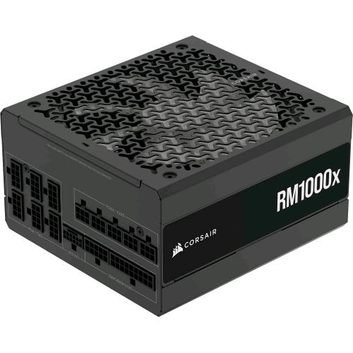 CORSAIR RM1000x ALIMENTATORE 1.000 W ATX 3.1 80 PLUS GOLD CYBENETICS GOLD CERTIFICATO COMPLETAMENTE MODULARE A BASSO RUMORE NERO