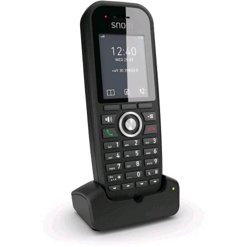 SNOM M30 TELEFONO CORDLESS DECT IP PER CORDLESS CASA E UFFICIO AMPIO DISPLAY A COLORI AUDIO CRISTALLINO FUNZIONI AVANZATE BATTERIA POTENTE COMPATIBILE CON CENTRALINO VOIP