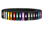 FAVORIT UNICO REGISTRATORE CON CUSTODIA FORMATO LEGALE IN PP 285X350X50 mm BLU CONF 12 Pz.