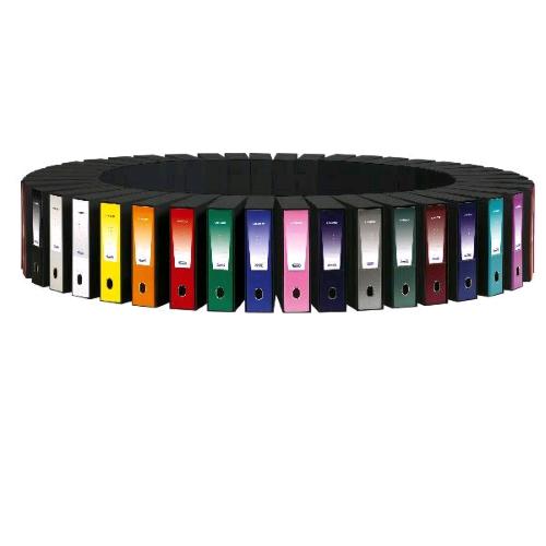 FAVORIT UNICO REGISTRATORE CON CUSTODIA FORMATO LEGALE IN PP 285X350X50 mm NERO CONF 12 Pz.