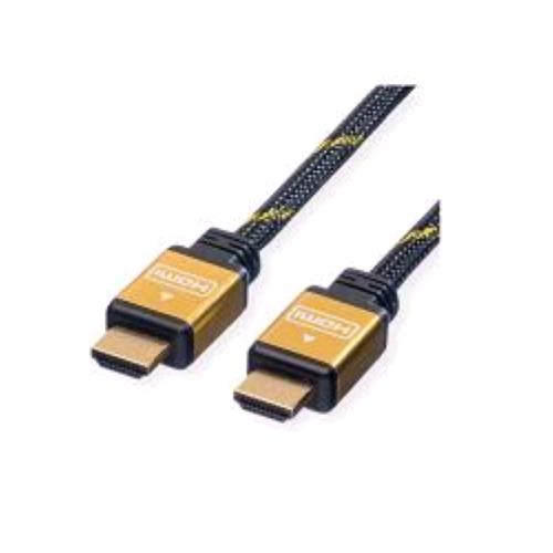 IGLOO CAVO HDMI HIGH SPEED CON ETHERNET IN TESSUTO CONNETTORI PLACCATI ORO MASCHIO-MASCHIO 2 MT NERO