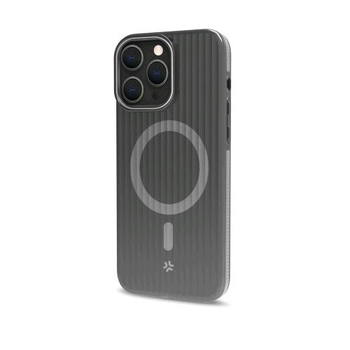 CELLY APPLE iPHONE 16 PRO COVER MagSafe IN TPU DESIGN SEMI TRASPARENTE NERO
