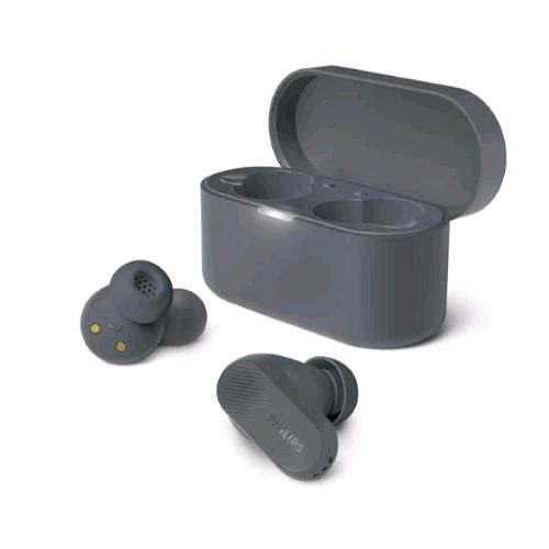 PHILIPS TAT3509 AURICOLARI TRUE WIRELESS + ANC CANCELLAZIONE ADATTIVA DEL RUMORE GRIGIO