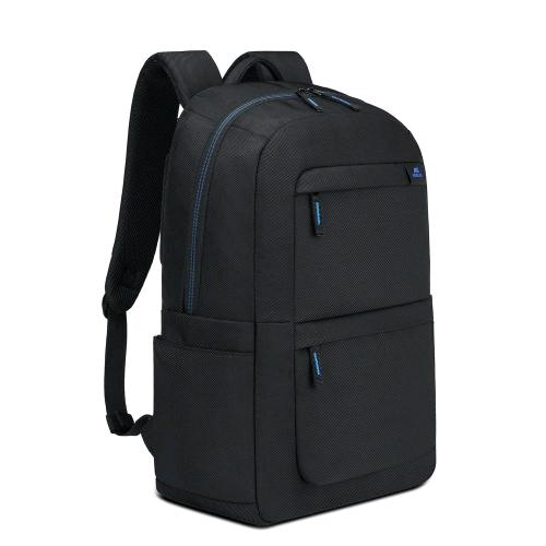 RIVACASE BOBOLI ZAINO PER NOTEBOOK DA 16" IN POLIESTERE TASCA INTERNA E 2 TASCHE FRONTALI CINGHIA PER TROLLEY NERO