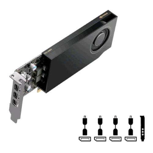 PNY NVIDIA QUADRO RTX A400 4GB GDDR6 PCI Express 4.0 - 4 x MINI DISPLAYPORT