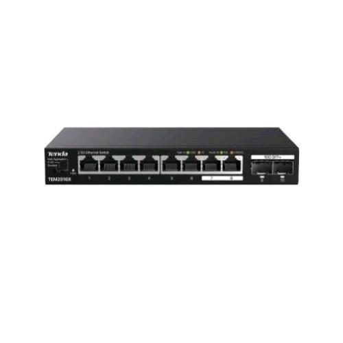 TENDA TEM2010X SWITCH 8 PORTE 2.5Ge + 2 PORTE 10G SFP DESKTOP