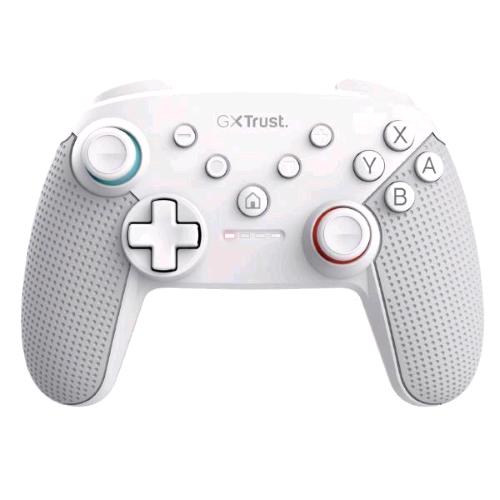 TRUST GXT1246W MUTA NINTENDO SWITCH CONTROLLER WIRELESS RICARICABILE CON COMANDI MOVIMENTO E FEEDBACK A VIBRAZIONE BIANCO