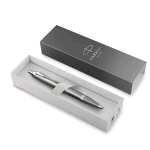 PARKER IM WRITING RITUAL PENNA A SFERA A SCATTO PUNTA M FUSTO GRIGIO CON SFUMATURE PUNTALE CROMATO INCHIOSTRO BLU CONFEZIONE REGALO