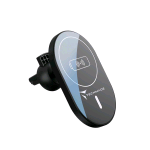 TECHMADE TM-C20 CARICABATTERIA RAPIDO DA AUTO WIRELESS S 15 W CAVO USB NERO