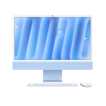 APPLE iMAC 2024 24" RETINA DISPLAY 4.5K ALL IN ONE 23.5" CHIP APPLE M4 CPU 10-CORE GPU 10 CORE RAM 24GB SSD 512GB WI-FI 6E-GIGABIT ITALIA LAN BLU