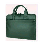 TUCANO ISOTTA BORSA SUPERSLIM PER NOTEBOOK DA 14" E MACBOOK AIR 15" IN PU EFFETTO PELLE TASCA ESTERNA CON TRACOLLA VERDE