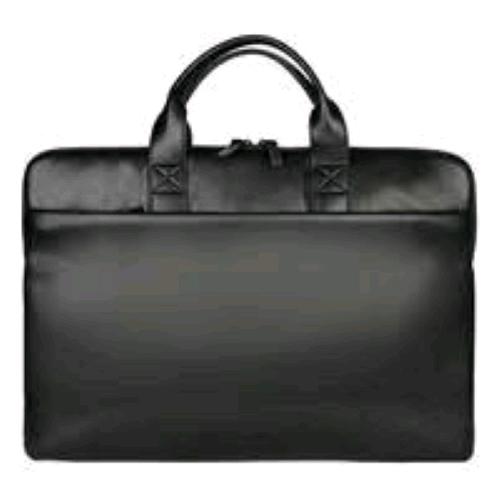 TUCANO ISOTTA BORSA SUPERSLIM PER NOTEBOOK DA 15.6" E MACBOOK PRO 16" IN PU EFFETTO PELLE TASCA ESTERNA CON TRACOLLA NERO