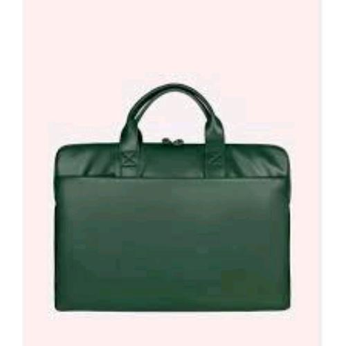 TUCANO ISOTTA BORSA SUPERSLIM PER NOTEBOOK DA 15.6" E MACBOOK PRO 16" IN PU EFFETTO PELLE TASCA ESTERNA CON TRACOLLA VERDE
