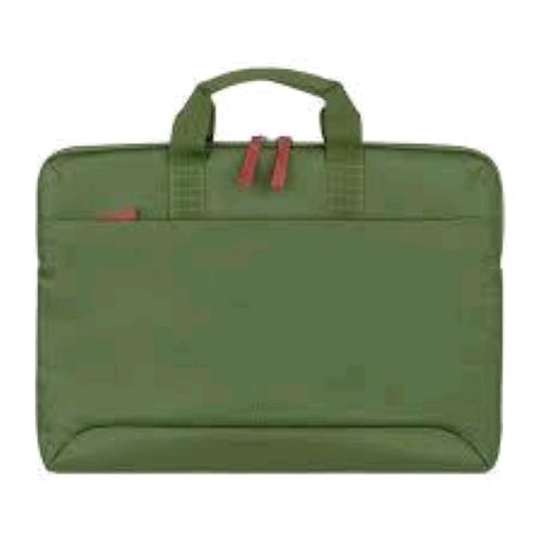 TUCANO SMILZA BORSA SUPERSLIM PER NOTEBOOK DA 15.6" E MACBOOK PRO 16" IN PLASTICA RICICLATA TASCA ESTERNA CON TRACOLLA VERDE