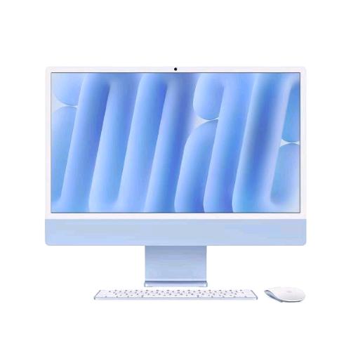 APPLE iMAC 2024 24" RETINA DISPLAY 4.5K ALL IN ONE 23.5" CHIP APPLE M4 CPU 8-CORE GPU 8 CORE RAM 16GB SSD 256GB WI-FI 6E-GIGABIT LAN ITALIA BLU