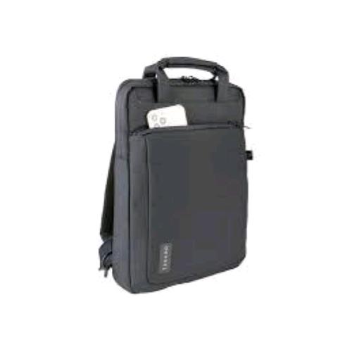 TUCANO WORK OUT ZAINO PER NOTEBOOK DA 13" E MACBOOK PRO 14" IN PLASTICA RICICLATA TASCA INTERNA TASCA SULLO SCHIENALE E TASCA FRONTALE FASCIA TROLLEY BLU