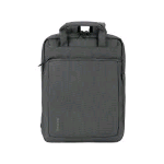 TUCANO WORK OUT ZAINO PER NOTEBOOK DA 13" E MACBOOK PRO 14" IN PLASTICA RICICLATA TASCA INTERNA TASCA SULLO SCHIENALE E TASCA FRONTALE FASCIA TROLLEY ANTRACITE