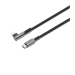 CYGNETT CAVO ANGOLATO INTRECCIATO DA USB-2 A LIGHTNING ANGOLO RETTO MASCHIO-MASCHIO SUPPORTA RICARICA FINO A 30 W 1 MT NERO