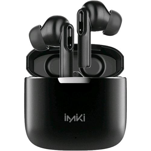 IMIKI BUDS PRO MT2 CUFFIE IN-EAR TRUE WIRELESS AURICOLARI BLUETOOTH SENZA FILI CON MICROFONO INTEGRATO IMPERMEABILI IPX4 FINO A 14 ORE DI AUTONOMIA CUSTODIA DI RICARICA IN METALLO NERO