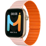 IMIKI FRAME LITE ST2 SMARTWATCH UOMO DONNA 1,9" ISP BLUETOOTH CINTURINO MAGNETICO MISURA OSSIGENO NEL SANGUE E FREQUENZA CARDIACA ANDROID E IOS GOLD PINK/ORANGE