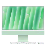APPLE iMAC 2024 24" RETINA DISPLAY 4.5K ALL IN ONE 23.5" CHIP APPLE M4 CPU 10-CORE GPU 10 CORE RAM 24GB SSD 512GB WI-FI 6E-GIGABIT LAN ITALIA VERDE