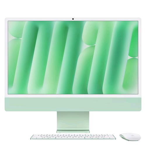 APPLE iMAC 2024 24" RETINA DISPLAY 4.5K ALL IN ONE 23.5" CHIP APPLE M4 CPU 8-CORE GPU 8 CORE RAM 16GB SSD 256GB WI-FI 6E-GIGABIT LAN ITALIA VERDE