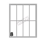 MARKIN ETICHETTE ADESIVE 70X27 mm BIANCO CONF 80 Pz.