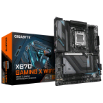 GIGABYTE X870 GAMING X WI-FI 7 Scheda Madre - Supporta CPU AMD Ryzen 9000, 16+2+2 fasi VRM, fino a 8000MHz DDR5 (OC), 1xPCIe 5.0 + 2xPCIe 4.0, Wi-Fi 7, LAN 2.5GbE, USB 4