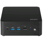 MSI CUBI NUC 1MG-003EU MINI PC INTEL CORE 3 100U RAM 8GB-SSD 512GB NVMe-INTEL GRAPHICS-WI-FI 6E 2 x LAN RJ-45- 2 x Thunderbolt 4 - 2 x HDMI WIN 11 PROF NERO 